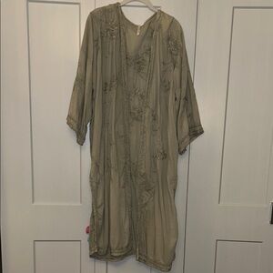 Magnolia Pearl Sage/gray Embroidered Duster